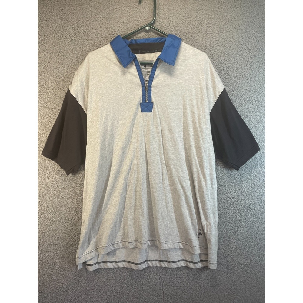 NEW City Streets Polo Shirt Size‎ 2XL XXL Mens Short Sleeve Blue Faded